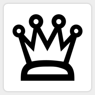Crown (Black) Sticker